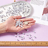 Biyun 500Pcs 5 Style White Acrylic Beads SACR-BY0001-01-14