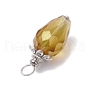 Electroplate Glass Pendants PALLOY-JF03208-5