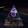 Natural Amethyst Orgone Stone Pyramid PW-WG8ED82-10-1