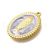 304 Stainless Steel Enamel Pendants STAS-Q347-08A-G-2