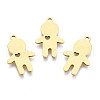Ion Plating(IP) 201 Stainless Steel Pendants STAS-T044-268G-1