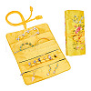 GOMAKERER 2Pcs Retro Rectangle Silk Zipper Roll Pouches ABAG-GO0001-02B-1