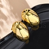 Oval 304 Stainless Steel Stud Earrings EJEW-A125-78G-3