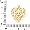 Brass Micro Pave Cubic Zirconia Pendants KK-D325-31G-3