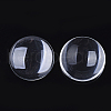 Transparent Glass Cabochons GGLA-R026-35mm-B-2