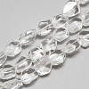 Natural Quartz Crystal Beads Strands G-R439-17C-1