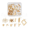  Jewelry 16Pcs 8 Style Brass Stud Earring Findings DIY-PJ0001-36-9