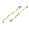 Brass Curb Chain Extender KK-B072-13G-3