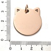 201 Stainless Steel Stamping Blank Tag Pendants STAS-H438-03RG-1-3