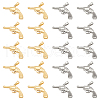 DICOSMETIC 8Pcs 2 Colors 304 Stainless Steel Pendants STAS-DC0010-07-1