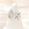 Brass Adjustable Cuff Rings for Women RJEW-B132-02B-P-1