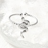 304 Stainless Steel Cuff Rings for Women RJEW-B118-01P-2