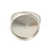 Adjustable Brass Ring Components KK-J110-P-NF-1