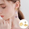 12Pcs Ion Plating(IP) 304 Stainless Steel Stud Earring Findings STAS-LP0001-12-4