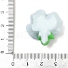 Opaque Resin Flowers Cabochons RESI-R463-02E-3