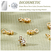 DICOSMETIC 20Pcs Brass Micro Pave Cubic Zirconia Pendants KK-DC0001-88-4