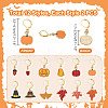 24Pcs 12 Styles Alloy Enamel Pendant Decorations HJEW-PH01903-2