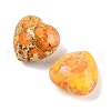 Mother's Day Gifts Dyed Natural Imperial Jasper Heart Palm Stone G-Q021-03E-2