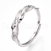 925 Sterling Silver Adjustable Ring Settings STER-T007-06P-1
