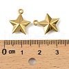 304 Stainless Steel Charms. Star Charm STAS-A190-05G-3