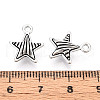 Tibetan Style Alloy Charms TIBE-N013-17AS-3