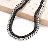 304 Stainless Steel Box Chain Multi-strand Bracelets for Men Women BJEW-Q038-03-2