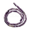 Natural Lepidolite/Purple Mica Stone Beads Strands G-F247-45-6