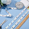 ARRICRAFT 9 Yards Imitation Leather Ribbon with Platinum Plated Alloy Eyelets OCOR-AR0001-64B-4