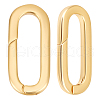 Beebeecraft 10Pcs Brass Spring Gate Rings KK-BBC0015-57G-03-1
