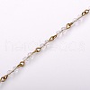 Handmade Round Glass Beads Chains for Necklaces Bracelets Making AJEW-JB00069-01-1