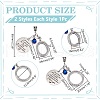 Alloy Locket Pendant HJEW-WR00002-3