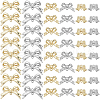 SUNNYCLUE 60Pcs 6 Colors Rack Plating Alloy Connector Charms FIND-SC0011-09A-1