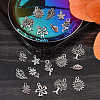 100 pcs 10 Style Tibetan Style Alloy Pendants TIBEP-CJ0001-35-4