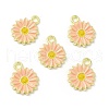 Alloy Enamel Charms FIND-H035-01B-LG-4