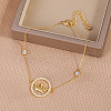 Brass Cable Chain Link Bracelet GY4538-1