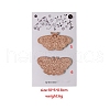 Butterfly Wood Magnetic Needle Pin PW-WG12162-03-1