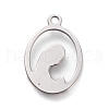 Non-Tarnish 304 Stainless Steel Pendants STAS-M228-S01-P-2