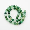 Natural Green Onyx Agate Dyed & Heated Round Bead Strands G-P070-19-4mm-2