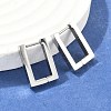 Non-Tarnish 304 Stainless Steel Huggie Hoop Earrings STAS-R115-21P-1