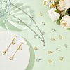 BENECREAT 40Pcs 2 Colors Brass Charms KK-BC0014-04-5