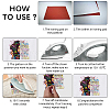 CREATCABIN 3 Sheets 3 Styles PET Stickers DIY-CN0001-26-7