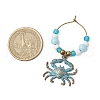 Sea Animal Alloy Wine Glass Charms AJEW-JO00259-4