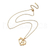 PVD Vacuum Plating 201 Stainless Steel Pendant Necklaces NJEW-R267-02P-G-2