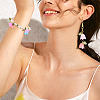Flower Acrylic Pendants PALLOY-TAC0130-16