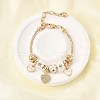 Alloy Enamel European Beads Charm Bracelets BJEW-F495-03G-1