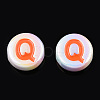 UV Plating Enamel Acrylic Beads PACR-N015-01G-4