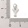 Initial Letter Brass with Cubic Zirconia Charms KK-Q814-26Y-P-3