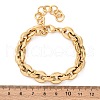 304 Stainless Steel Oval Link Chain Bracelets for Women BJEW-Z128-01G-02-5