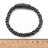 304 Stainless Steel Link Chain Bracelets for Women Men BJEW-A031-04C-AS-3