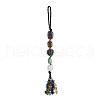 Nuggets Natural Gemstone Pendant Decorations HJEW-JM00989-1